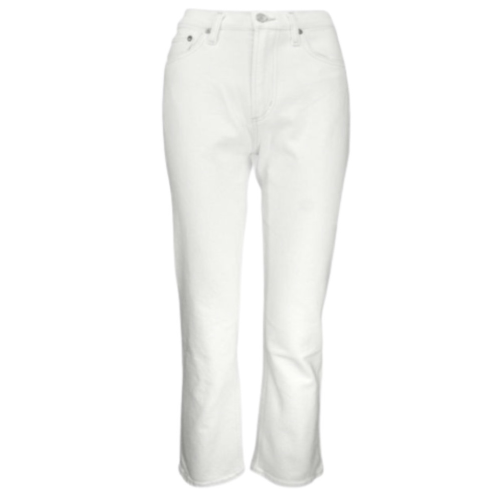 AGOLDE Wilder Jeans Womens 24 White High Rise Straight Leg Stretch Denim Pants